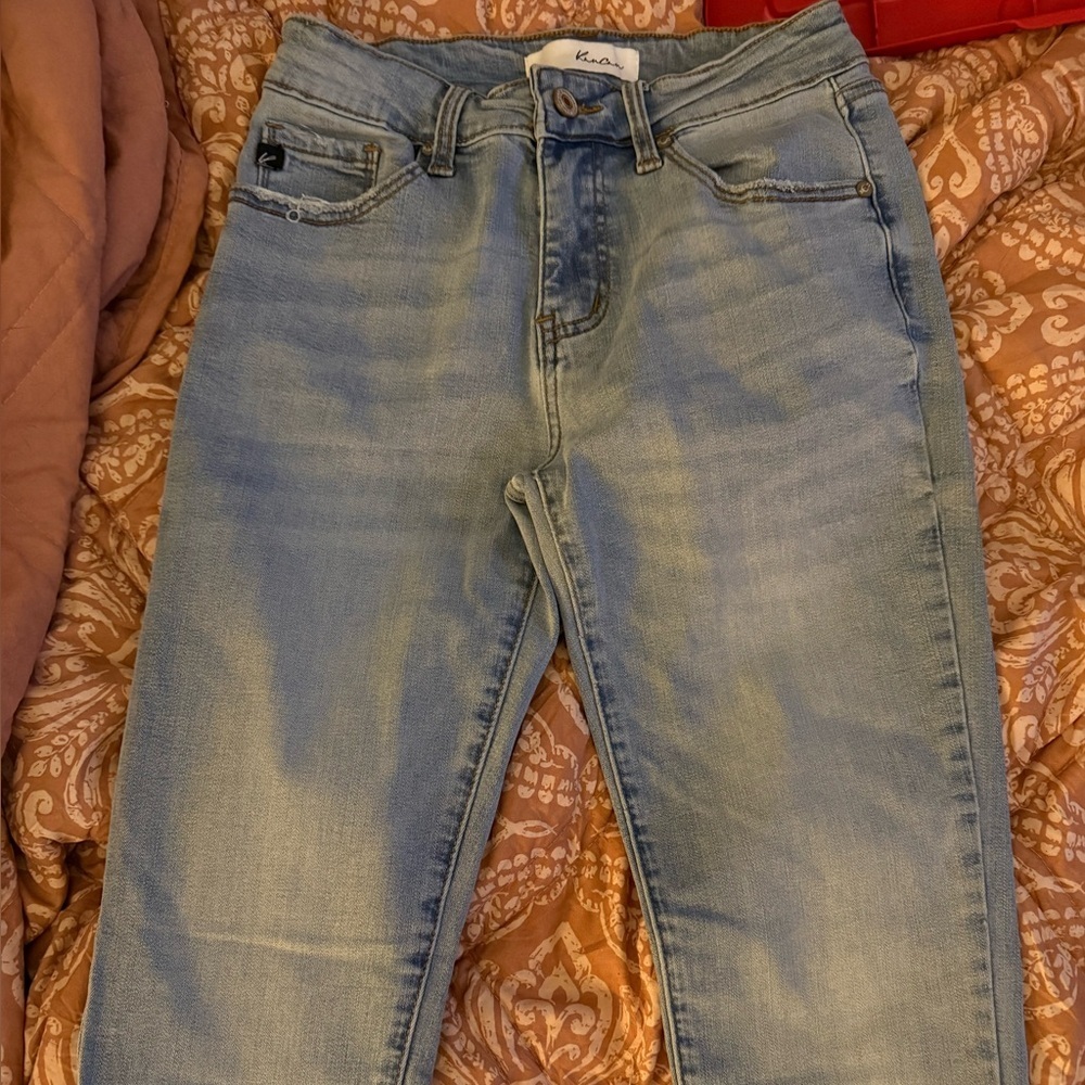 KanCan Sky Blue Denim with Contrast Stitching